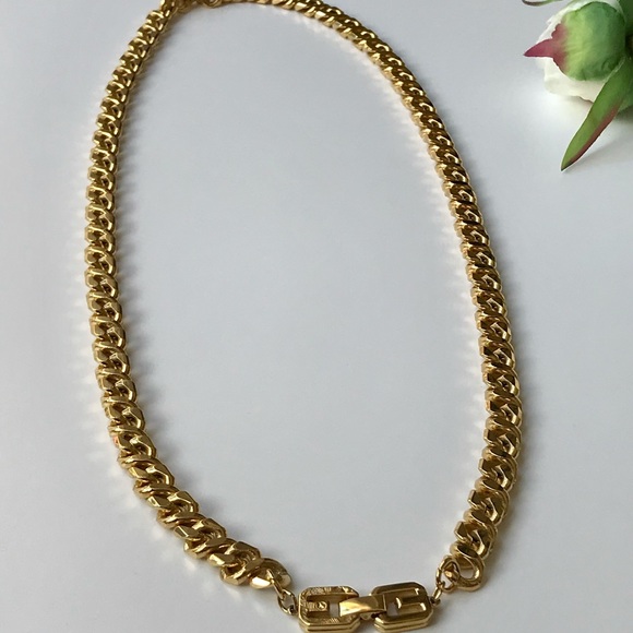VTG Givenchy Gold Chain Necklace - Picture 2 of 9